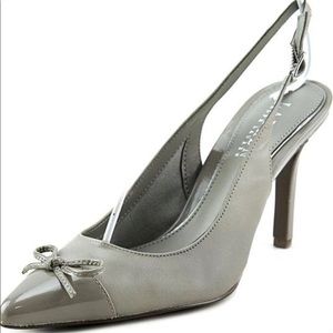 RALPH LAUREN Leather Sling Back Heels